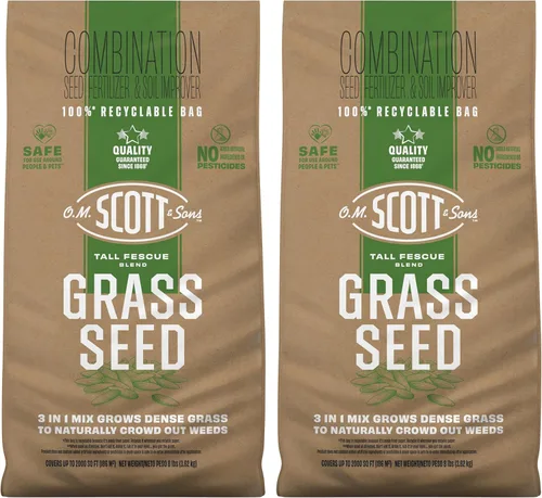 Vista 22 de O.M. Scott and Sons Bermudagrass - Semilla de césped, fertilizante y mejorador del suelo, tolerante a la sequía una vez establecida, cubre hasta
