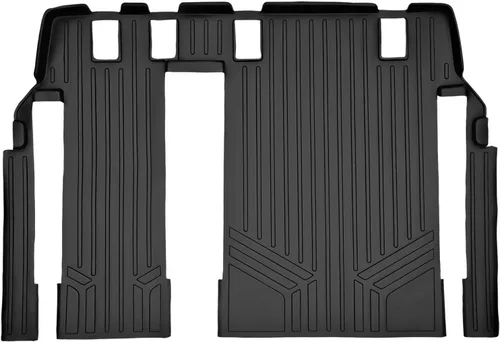 Vista 21 de MAXLINER - Juego de tapetes de piso de ajuste personalizado de 3 filas para Toyota Sienna 2011-2012