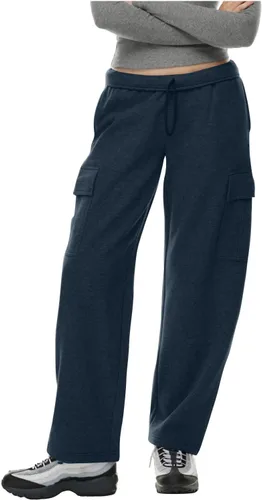 Vista 2 de Pantalones deportivos para mujer, casuales, con forro polar, cintura alta, color sólido, pantalones deportivos con bolsillos