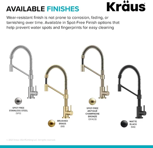 Vista 14 de KRAUS Bolden Grifo de filtro de agua potable de una sola manija para ósmosis inversa o sistema de filtración de agua en acero inoxidable sin Acero