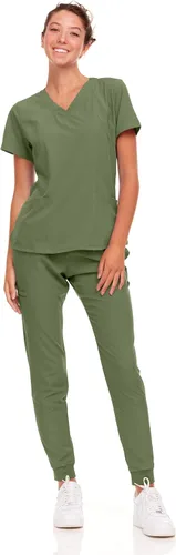 Vista 73 de Natural Uniforms Conjunto de ropa quirúrgica elástica para mujer con tallas regulares y pequeñas
