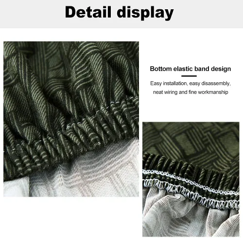 Vista 2 de IMYOGI Fundas elásticas para sofá de alta elasticidad, elegante funda de sofá de color sólido con parte inferior elástica, protector de muebles
