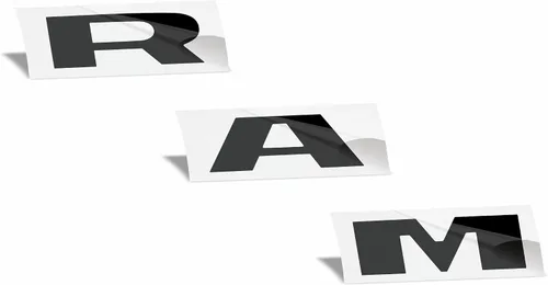 Vista 25 de Reflective Concepts -Calcomanía superpuesta de emblema de rejilla RAM, estilo de bandera americana