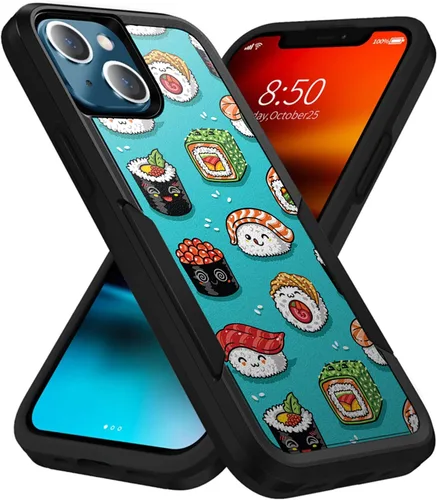 Vista 21 de CasesOnDeck Grip Case Compatible with Apple iPhone 14 (6.1") / iPhone 14 Case [Dual Tactical] Slim Heavy Duty Heavy Duty Case Black Matte (Astronaut)