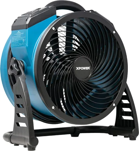 Vista 12 de XPOWER FC-100 - Ventilador industrial de alta velocidad para toda la habitación, circulador de aire, ventilador de piso, velocidad variable