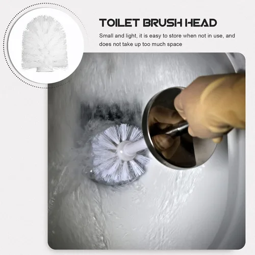 Vista 5 de 3 unids Bowl para herramientas Limpiadores de reemplazo de plástico para el hogar Accesorios redondos Cabezales Cabeza duradera Cepillo de limpieza