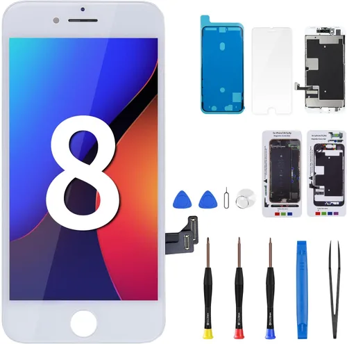 Vista 7 de Para iPhone 8 / SE 2ª generación de reemplazo de pantalla LCD negra para iPhone SE2 2020 3D Touch 4.7 "digitalizador montaje completo herramientas