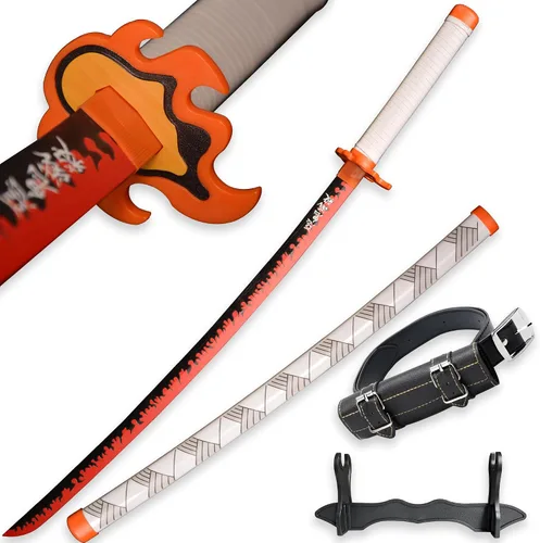 Vista 69 de SV Anime Demon Slayer Sword Katana 41 Inch Decorative Collectible Gift Cosplay Sword，Various Styles Available