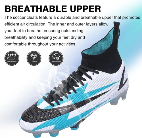 Vista 2 de GRESKY - Botines de fútbol AGFG para hombre y mujer