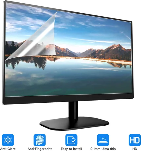 Vista 3 de Paquete de 2 cubiertas antideslumbrantes para pantalla de computadora de 23 pulgadas, protección ocular, película antirreflejos mate para 23