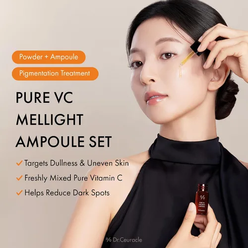Vista 3 de Dr.Ceuracle Pure Vitamin C Mellight Ampolla Set – Suero de vitamina C para la cara, programa de 4 semanas para antioxidante, pigmentación