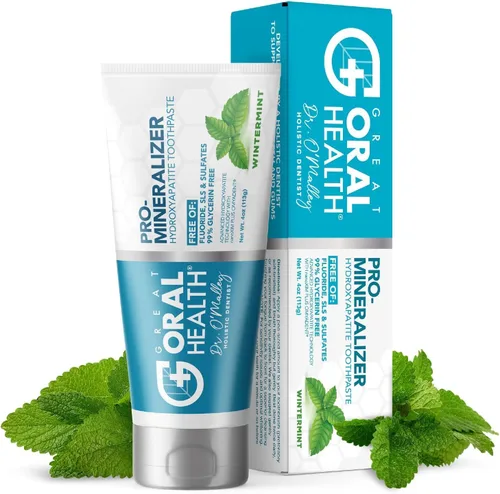 Vista 14 de Pasta de dientes nano hidroxiapatita libre de flúor; pasta de dientes remineralizante profesional formulada por dentistas más xilitol anticaries