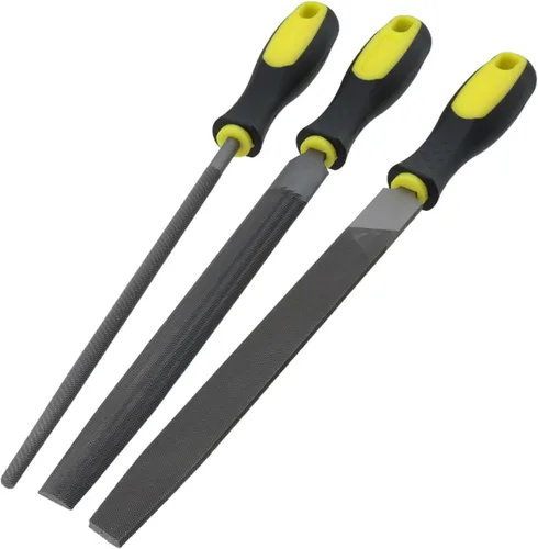 Vista 12 de Lima plana de 6 pulgadas de longitud, lima de mano de acero de alto carbono con mango ergonómico para remover, refinar, dar forma y raspar proyectos