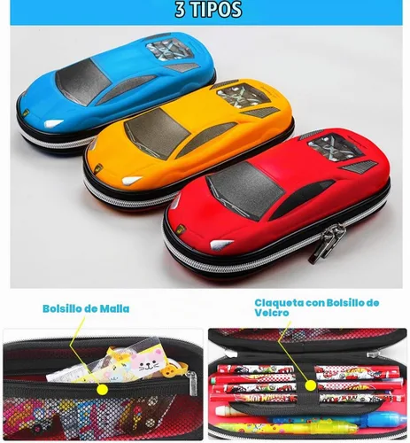 Vista 4 de iDelta - Estuche para lápices, bonito diseño de unicornio de EVA en 3D, resistente a los golpes, gran capacidad, múltiples compartimentos