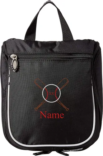 Vista 5 de Mato & Hash Neceser de béisbol, kit de afeitado personalizado para hombre, estuche de viaje colgante