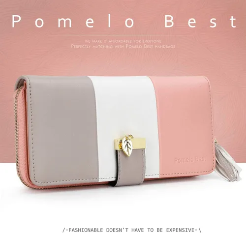 Vista 7 de Carteras RFID para mujer con múltiples ranuras para tarjetas y compartimento para teléfono celular, cartera para mujer