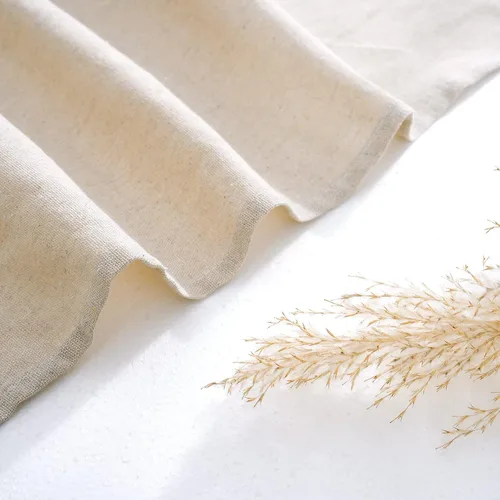 Vista 6 de Cortinas de cocina estilo bohemio, con bolsillo para cortinero, cortinas cortas con botones rústicos, tratamiento de mezcla de algodón campestre