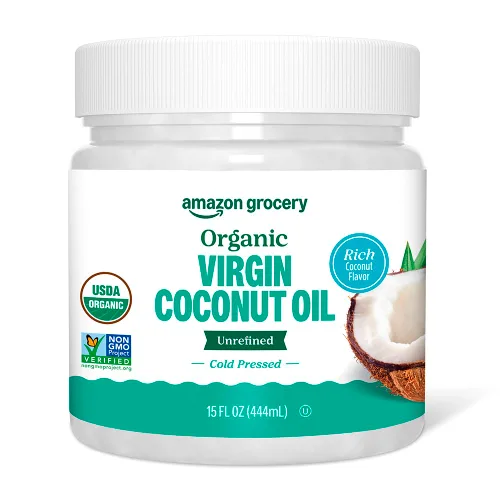 Vista 8 de Amazon Grocery, Aceite de coco orgánico refinado, 15 onzas líquidas (anteriormente Amazon Fresh, el embalaje puede variar)
