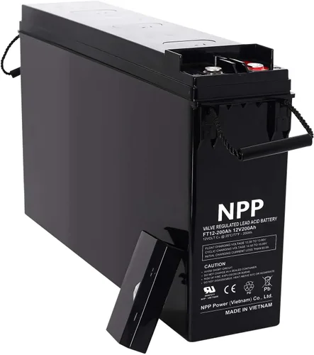 Vista 10 de NPP FT12-150Ah - Batería AGM de ciclo profundo de telecomunicaciones de acceso frontal de 12 V 150 Ah con terminales de estilo botón para sistema