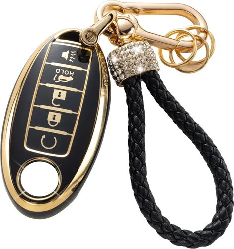 Vista 32 de Gematay Funda para llavero Toyota con cordón, funda protectora para llave de automóvil para Camry Highlander RAV4 C-HR Avalon Prius Corolla GT86