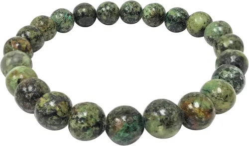Vista 136 de Gem Avenue Handmade Round Bead Stretch Bracelet Unisex Natural Stone Beaded Jewelry for Men & Women, Elastic Wristband for Daily Wear