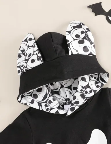 Vista 3 de Mameluco para bebé recién nacido, traje de Halloween, conjunto de regalo