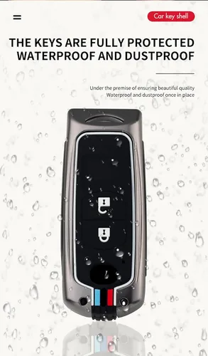 Vista 8 de ontto Funda para llave de coche con llavero para Mazda 2 3 5 6 8 CX3 CX5 CX7 CX9, Negro