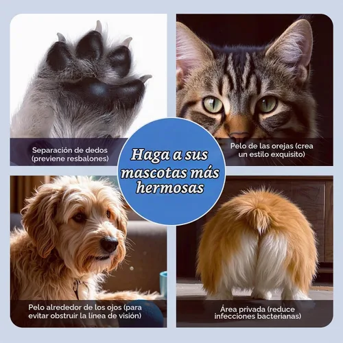 Vista 2 de Cortador de patas para perros, gatos, conejos con luz LED, uso de mascotas (blanco)