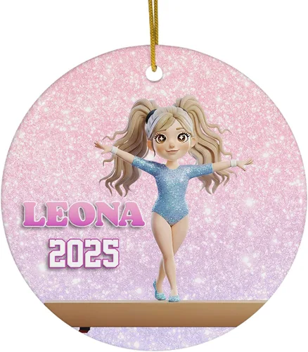 Vista 31 de FLOCHIL Adornos Personalizados de Bailarina de Navidad 2025 para Niña, Adornos Personalizados de Bailarina para Árbol de Navidad, Regalo