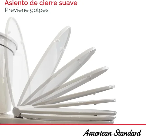Vista 4 de American Standard Asiento de inodoro alargado de transición, cierre suave