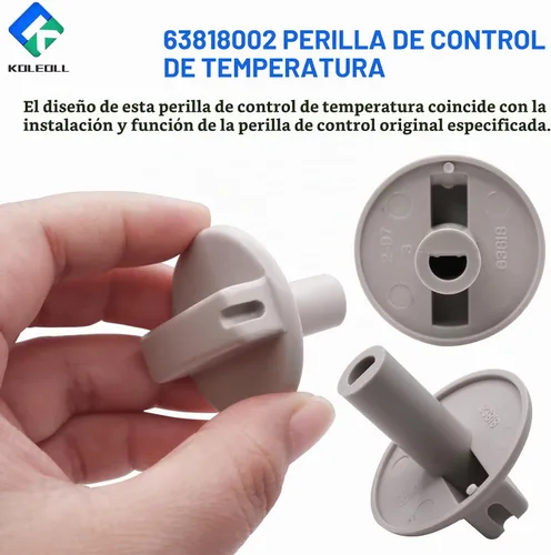 Vista 6 de KOLEOOL 2 piezas de reemplazo de perilla de control de temperatura 63818002 para TPI63818002