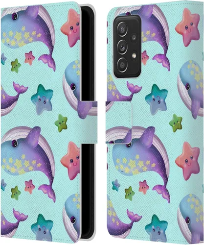 Vista 222 de Head Case Designs Officially Licensed Carla Morrow Colorful Space Dice Patterns Leather Wallet Case Compatible with Samsung Galaxy A07 4G