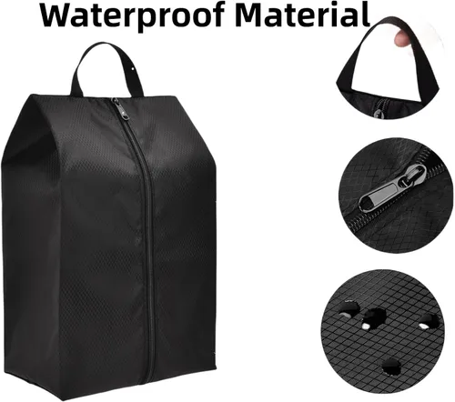 Vista 3 de Funda para zapatos, clips de silicona para mochilas, colgador de zapatos más bolsa de zapatos, soporte para zapatos deportivos, accesorio de zapatos