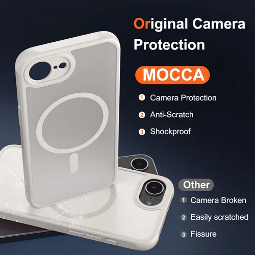 Vista 577 de MOCCA - Funda magnética resistente para iPhone XR de 6.1 pulgadas, compatible con MagSafe, funda con protección contra caídas de grado militar