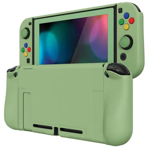 Vista 83 de PlayVital AlterGrips Ergonomic Grips Cover for Nintendo Switch, [2 Design] Interchangeable Comfort Dockable Protective Case with Screen Protector &