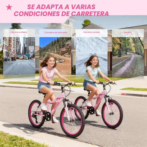 Vista 9 de WEIZE 20 24 inch Mountain Bike Trail MTB Bicycle for Teen Girl
