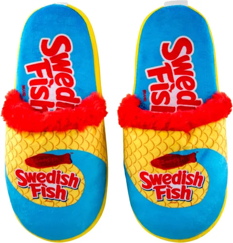 Vista 9 de Odd Sox Pantuflas peludas de caramelo para hombres y mujeres - Zapatos de casa de felpa suave, idea de regalo acogedora para los amantes de los M &