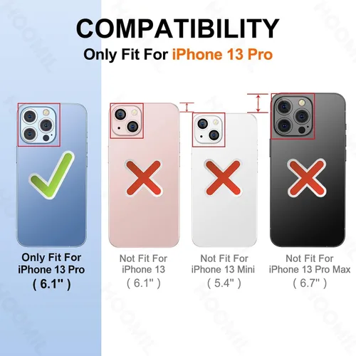 Vista 184 de HOOMIL Funda para iPhone 7 Plus/iPhone 8 Plus de 5.5 Pulgadas, sin amarillamiento, protección contra caídas, cubierta trasera dura transparente