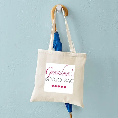 Vista 4 de CafePress Bingo Lingo Tote Bag Natural Canvas Tote Bag, Bolso de compras de tela, Caqui