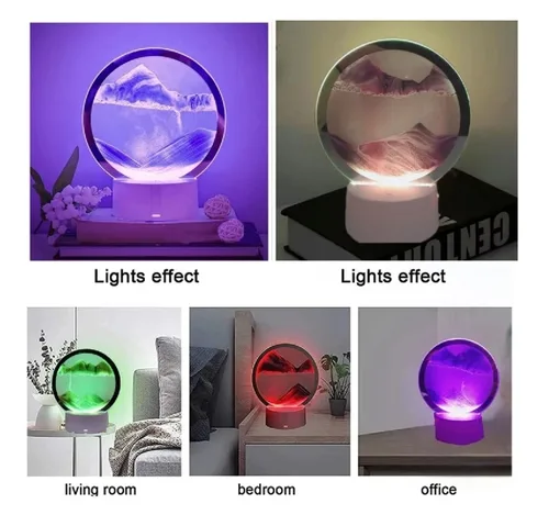 Vista 3 de Lámpara Led Arena Movediza 3D