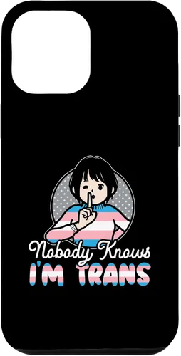 Vista 6 de iPhone 15 Nobody Knows I'm Trans Rainbow Pride LGBTQ Transgender Case