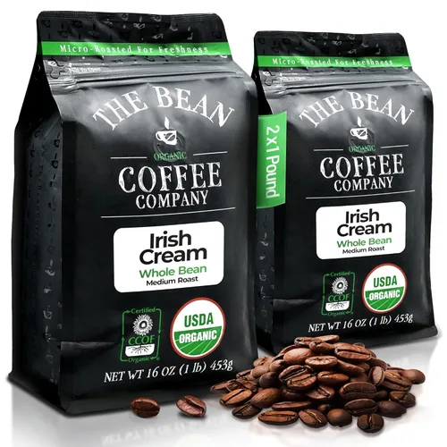 Vista 46 de The Bean Organic Coffee Company Aloha Bean (avellana hawaiana), tostado medio, café en grano entero, bolsas de 16 onzas (paquete de 2)