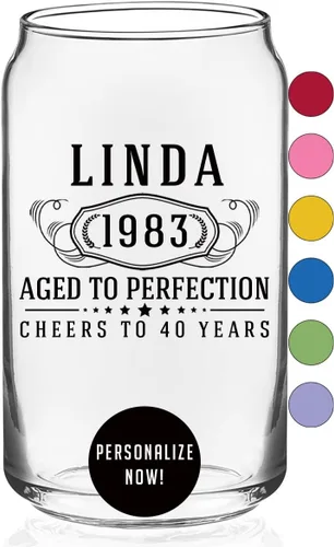 Vista 8 de Vaso impreso personalizado de 16 onzas – Regalos personalizados para hombres y mujeres, hermana, mamá, papá, idea de regalo de taza para beber