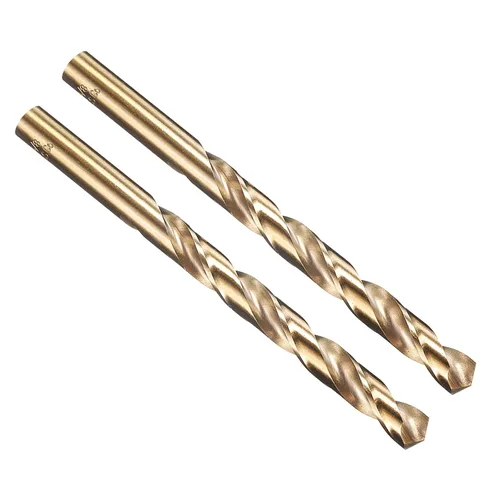 Vista 166 de PATIKIL Broca Jobber de 0.039 in, vástago recto M35 cobalto 5% acero de alta velocidad 135° acabado dorado para metal duro de acero inoxidable - 2