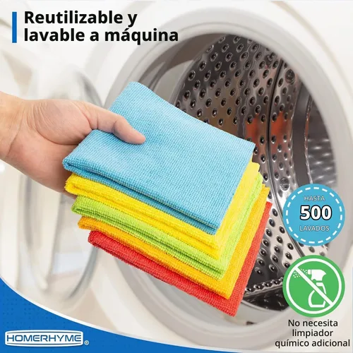 Vista 8 de Toallas de microfibra para automóviles, paquete de 24 paños de limpieza de microfibra, toallas de limpieza de 11.5 x 11.5 pulgadas, absorbentes a