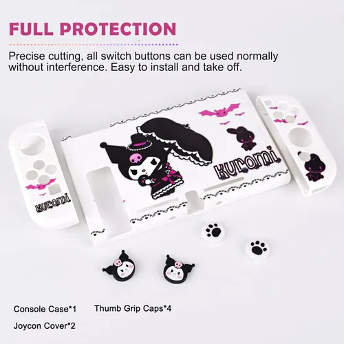 Vista 7 de DLseego Funda protectora para interruptor de conejo de diablo, carcasa de TPU suave, a prueba de golpes, resistente a los arañazos, con 4