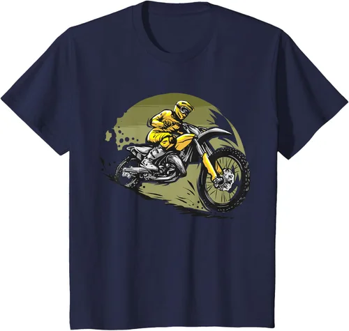 Vista 91 de Camiseta de motocross Supermotard Enduro, Negro, S