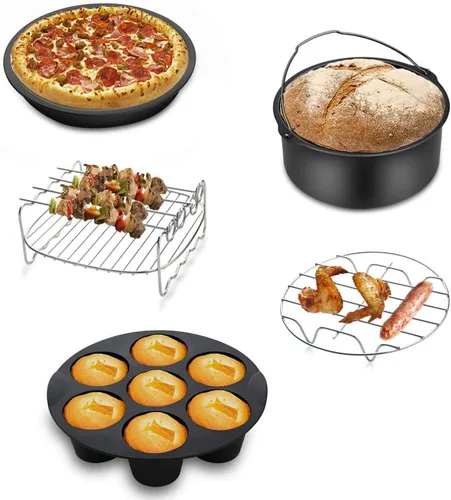 Vista 3 de Accesorios para freidora de aire, 9 piezas para freidora de aire Gowise Gourmia Cozyna Ninja, se adapta a todas las freidora de aire caliente de 3.7
