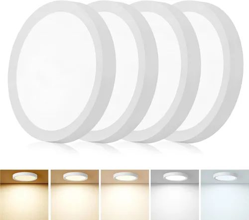 Vista 11 de Lámpara de techo empotrada LED blanca de 7 pulgadas, 2 unidades, 12 W, 1080 Blanco