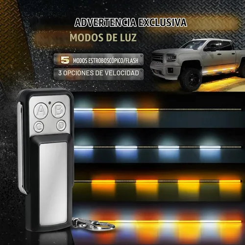 Vista 3 de OPT7 Sidekick - Luces estroboscópicas de aluminio para estribos (2 unidades)